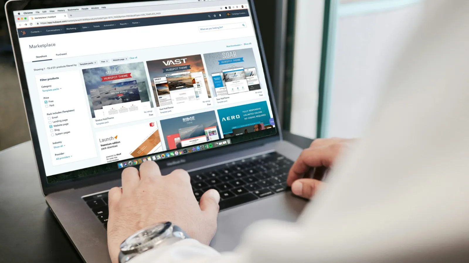 Business owner planning a Wix to WordPress website migration on a laptop